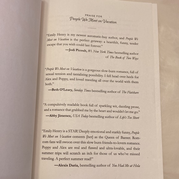 People We Meet on Vacation by Emily Henry. Good Condition Great read. - Picture 5 of 7